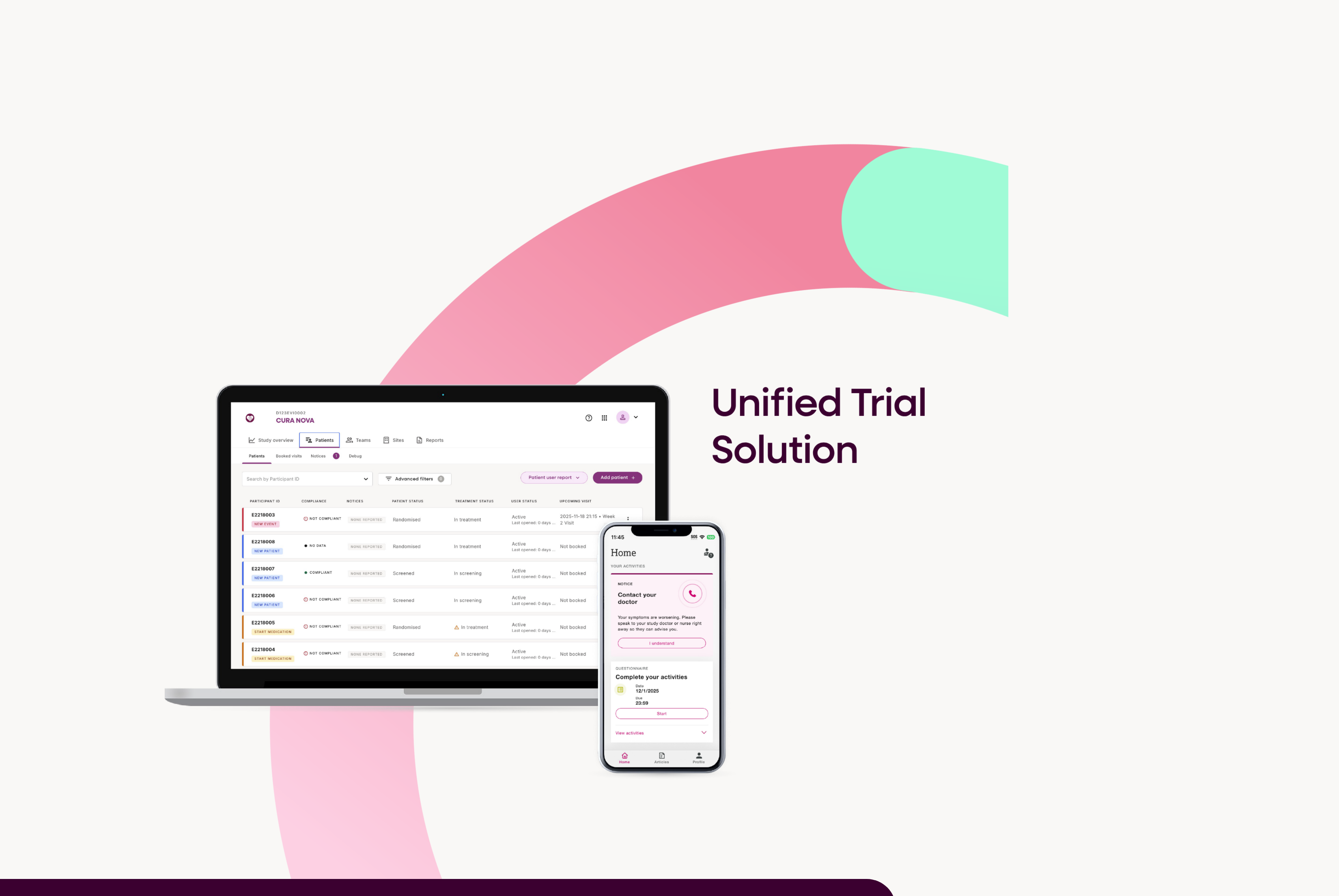 Clinical development dashboard illustration